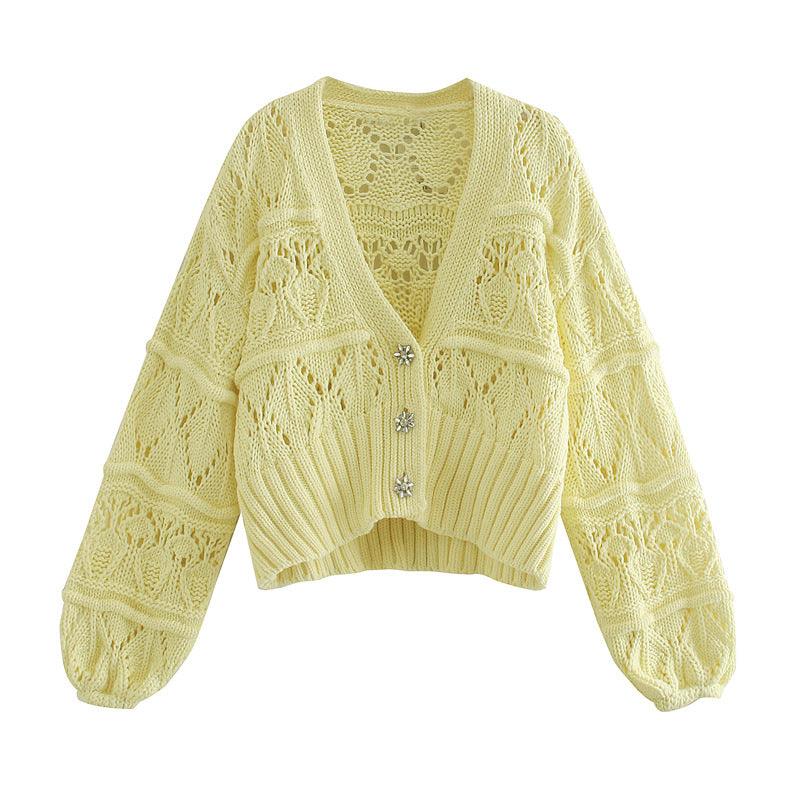 Knit sweater cardigan jacket - Amazitshop