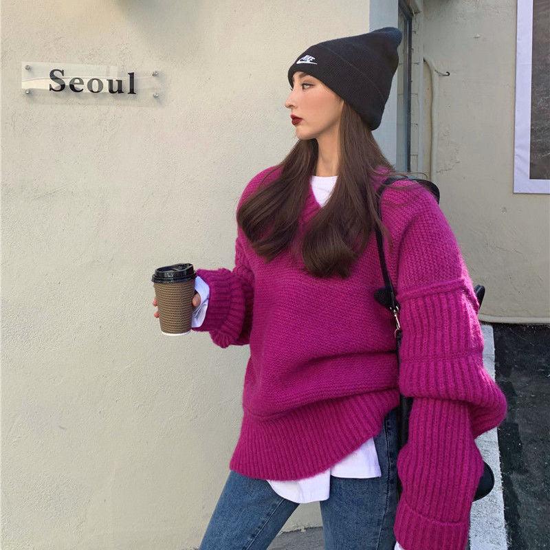 Knit Sweaters For Women's Outer Wear - Amazitshop