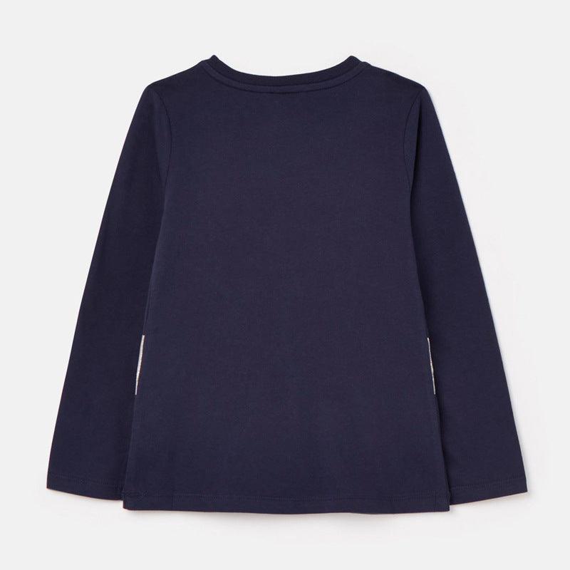 Knitted Long Sleeve Children's T-shirt Round Neck Cartoon T-shirt - Amazitshop