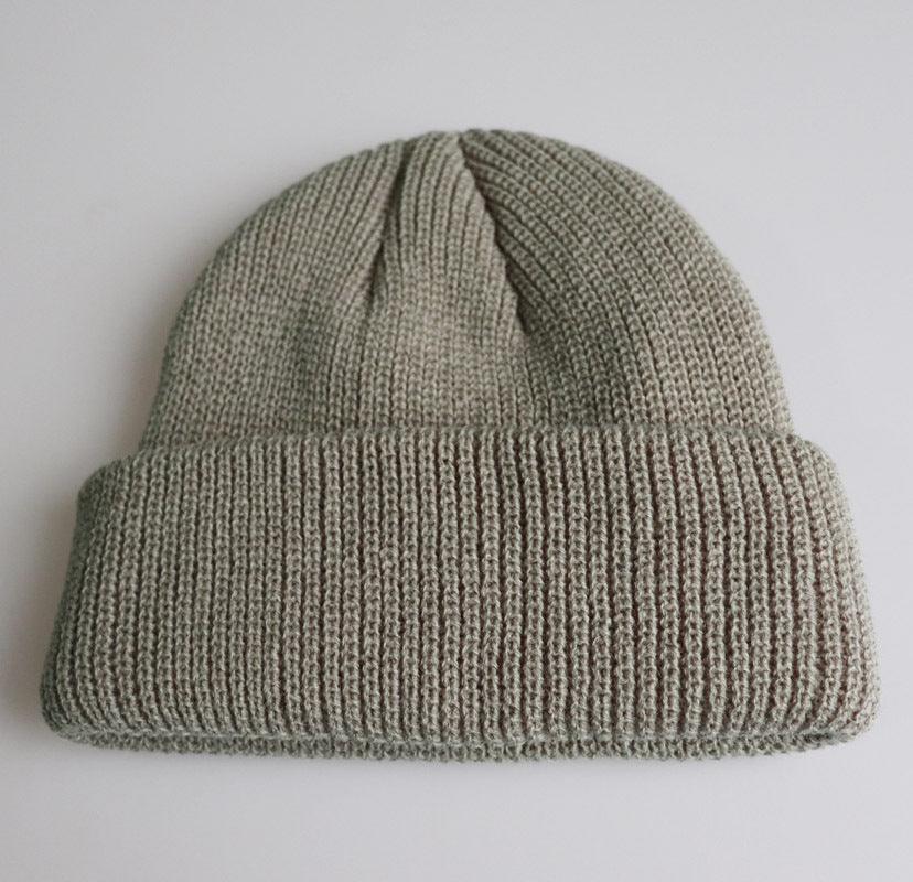 Knitted Woolen Cap Men And Women Melon Leather Cap - Amazitshop