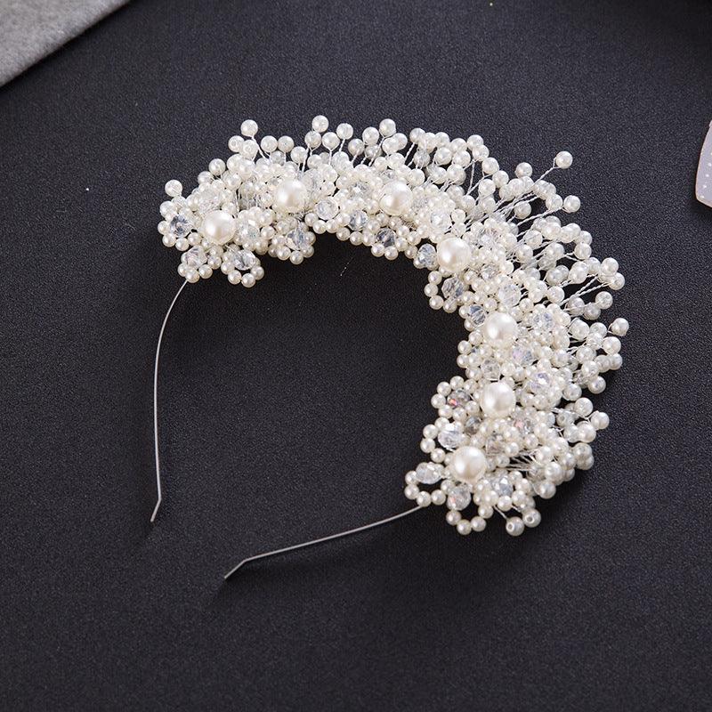Korean Bridal Hair Accessories, Pearl Headbands, Hair Bands, Head Flowers, Wedding Accessories, Flowers, Wedding Accessories - Amazitshop