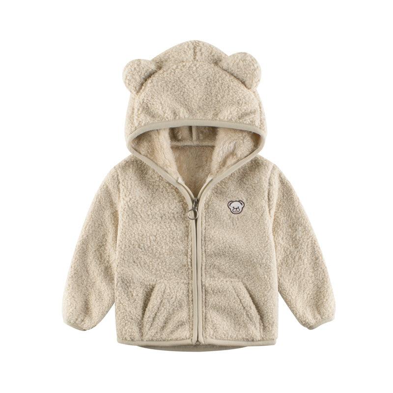 Korean Children's Coat Plus Cashmere Sweater Baby Clothes - Amazitshop