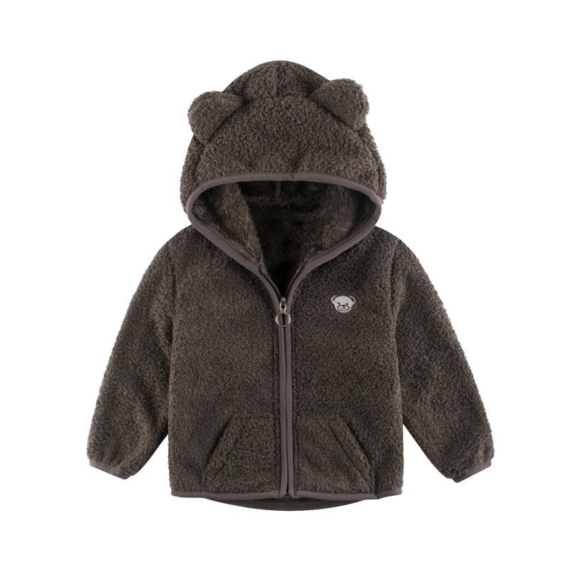 Korean Children's Coat Plus Cashmere Sweater Baby Clothes - Amazitshop