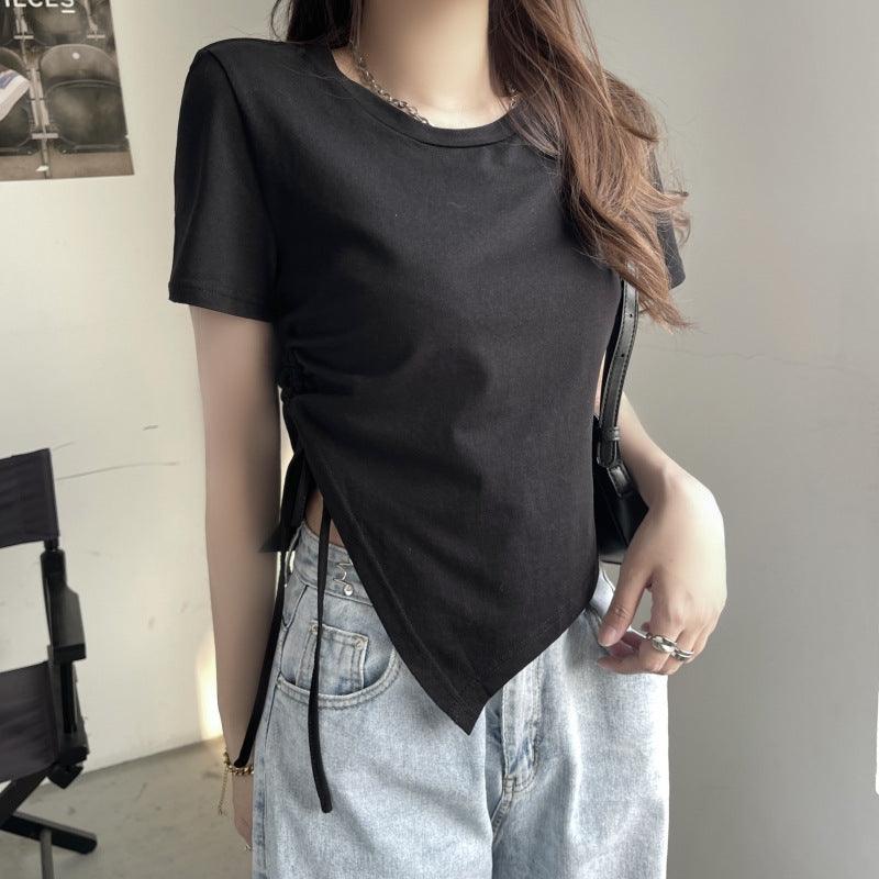 Korean Fashion Y2K T-shirt Women Summer - Amazitshop