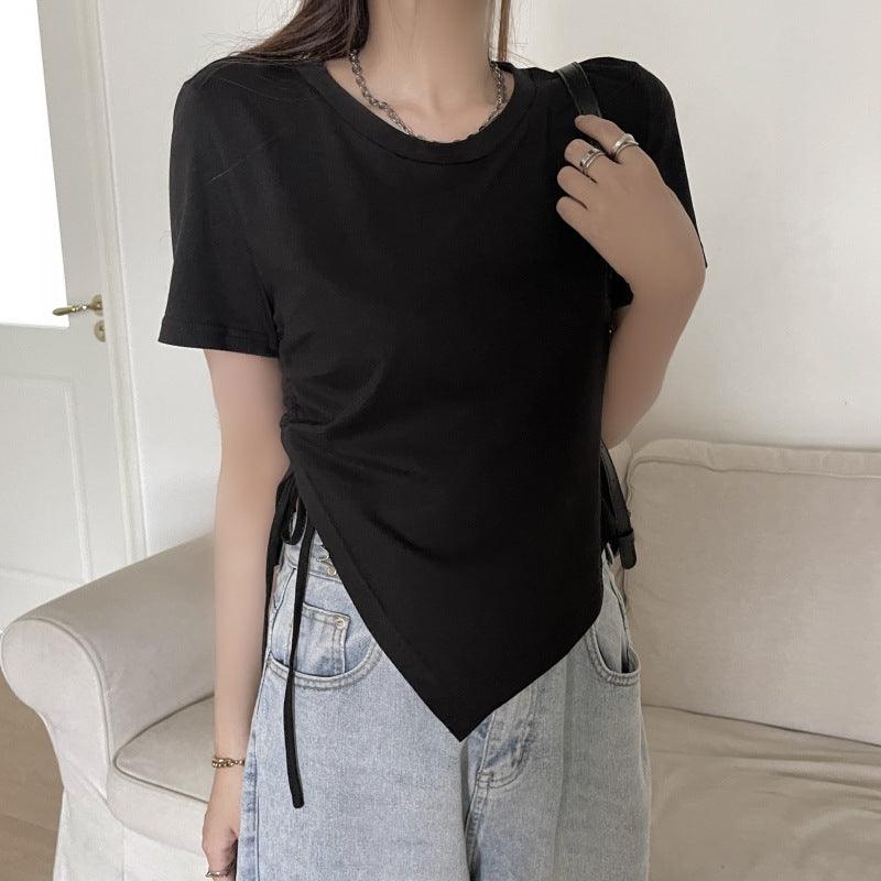 Korean Fashion Y2K T-shirt Women Summer - Amazitshop