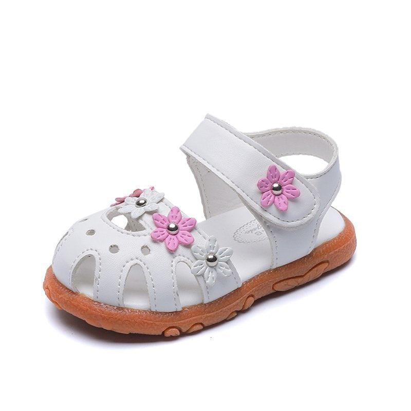 Korean Style Girls' Single Shoes Baby Soft Soled Toddler Shoes - Amazitshop