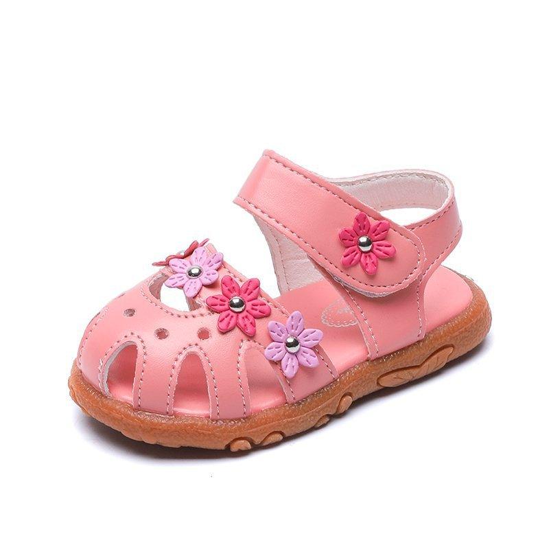 Korean Style Girls' Single Shoes Baby Soft Soled Toddler Shoes - Amazitshop