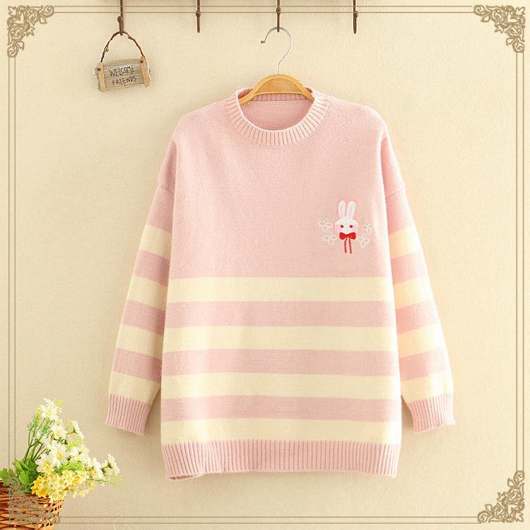Korean style loose long - sleeved pullover - Amazitshop