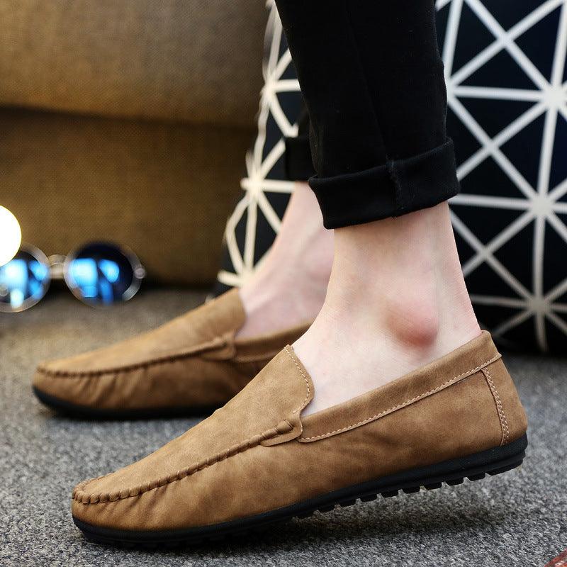 Korean trend men's casual shoes lazy one pedal - Amazitshop