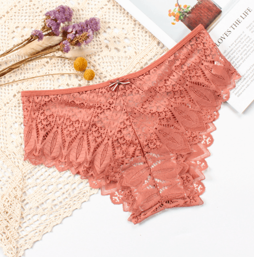 Lace Bow Knot Crossover Women's Briefs - Amazitshop
