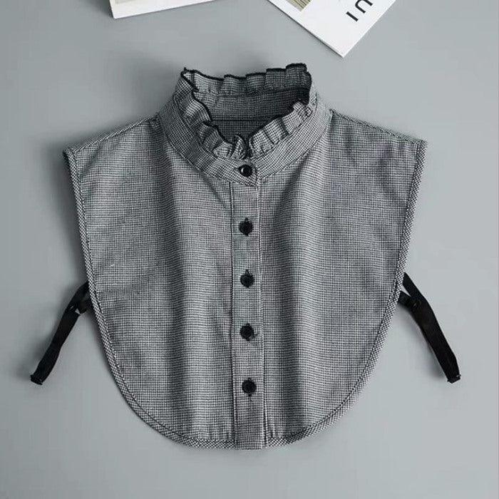 Lace Stand - Up Collar Wooden Ears Fake Shirt Collar - Amazitshop