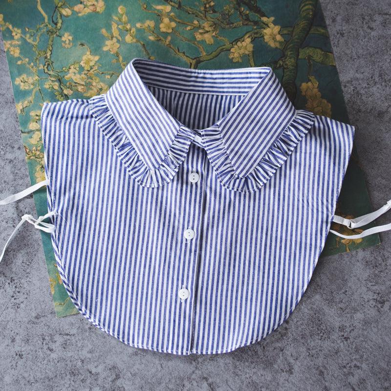 Lace Stand - Up Collar Wooden Ears Fake Shirt Collar - Amazitshop