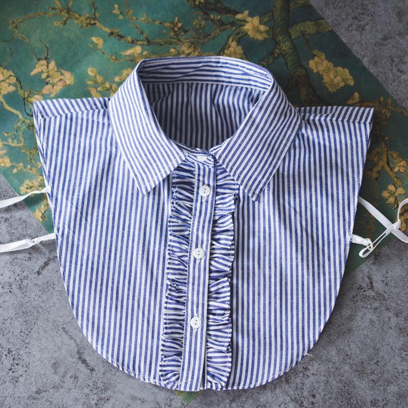 Lace Stand - Up Collar Wooden Ears Fake Shirt Collar - Amazitshop