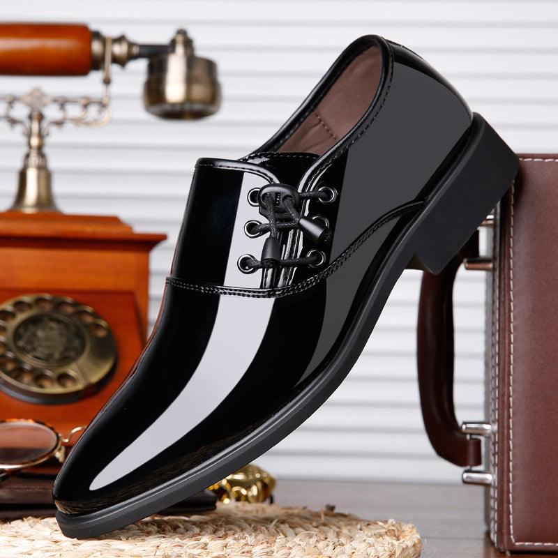 Lace - Up Leather Shoes Men Business Casual Shoes Men - Amazitshop