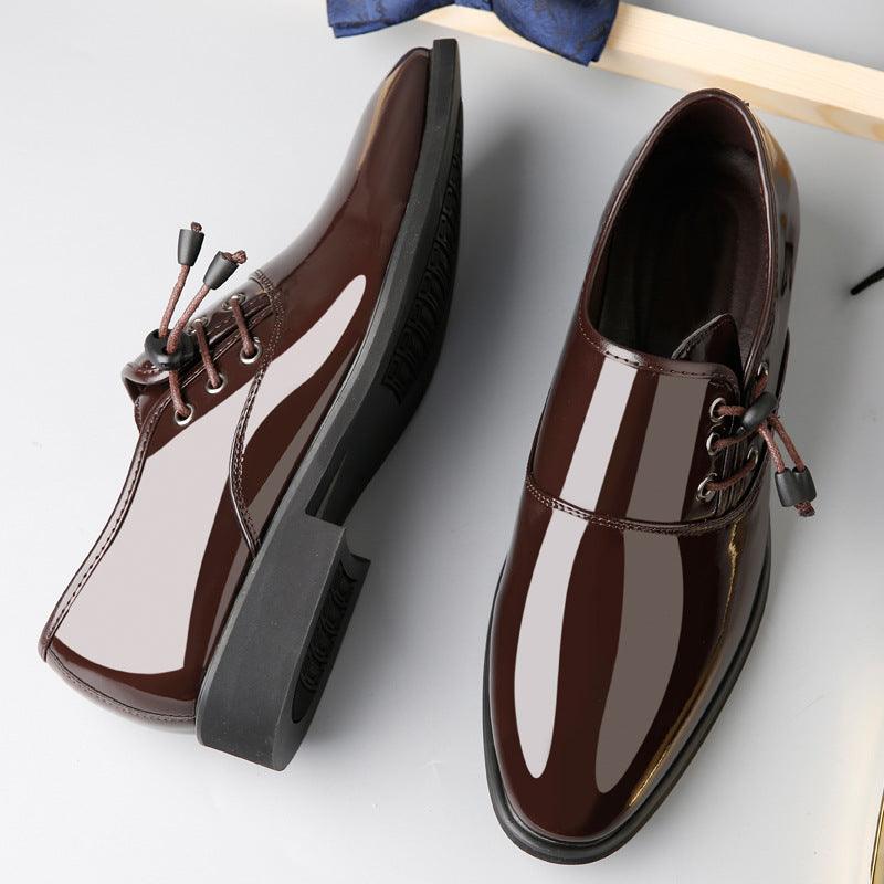 Lace - Up Leather Shoes Men Business Casual Shoes Men - Amazitshop