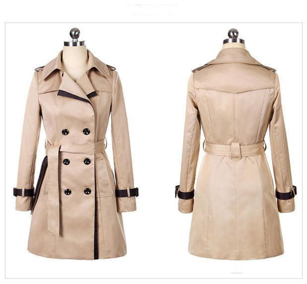 Ladies Autumn Trench Coat For Women Winter Long Coats - Amazitshop