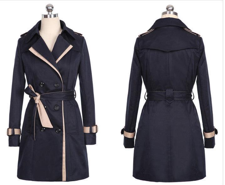 Ladies Autumn Trench Coat For Women Winter Long Coats - Amazitshop