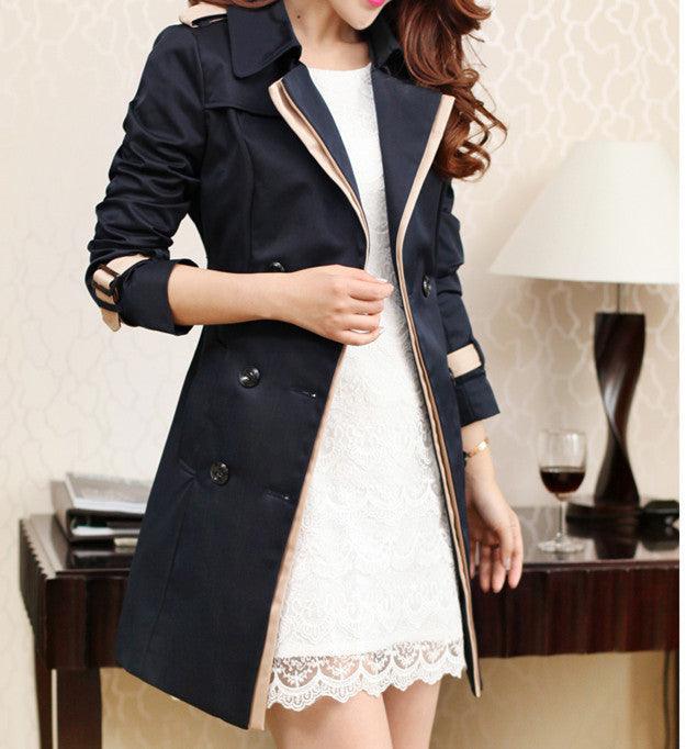 Ladies Autumn Trench Coat For Women Winter Long Coats - Amazitshop