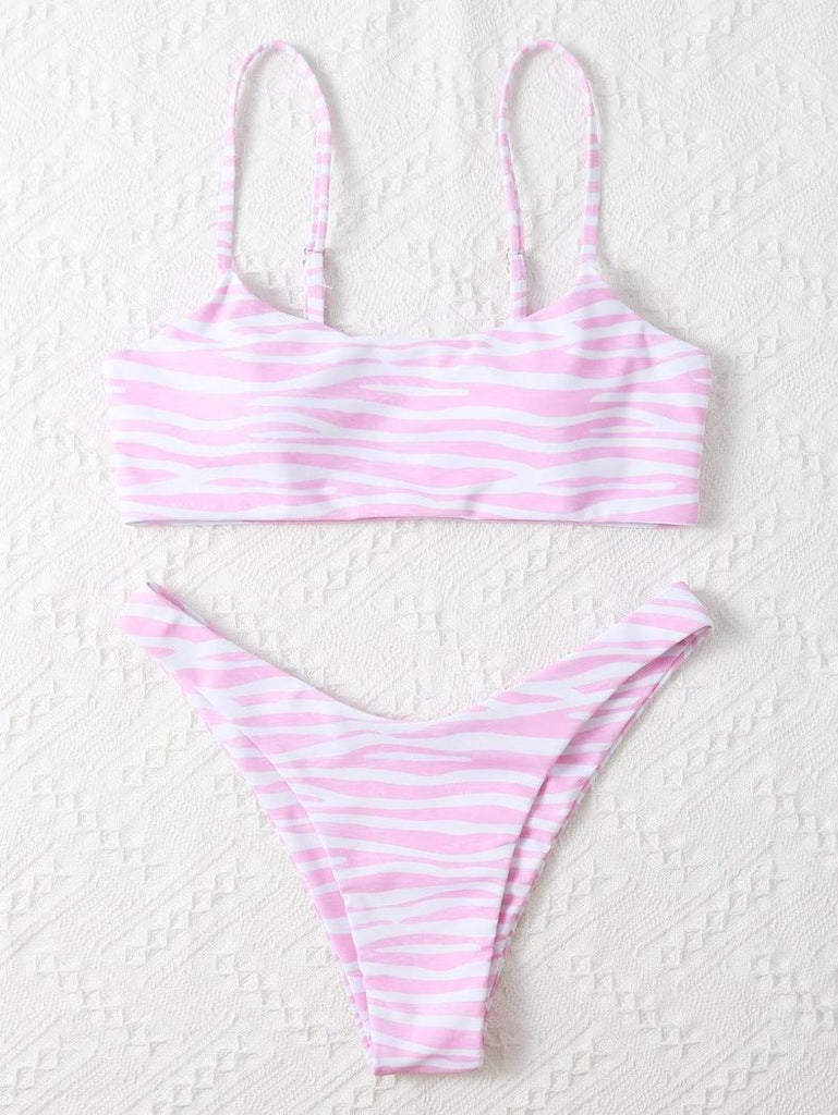 Ladies Fashion Swimwear Two Piece Bikini - Amazitshop