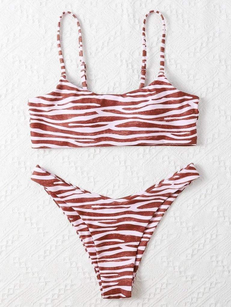 Ladies Fashion Swimwear Two Piece Bikini - Amazitshop