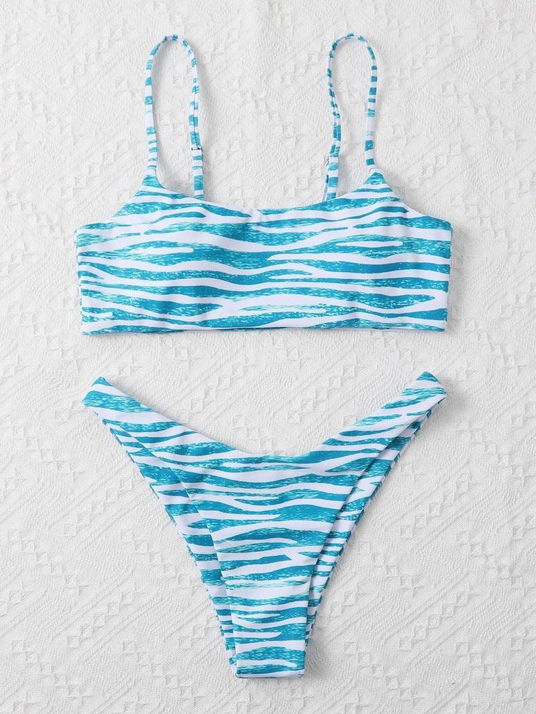 Ladies Fashion Swimwear Two Piece Bikini - Amazitshop