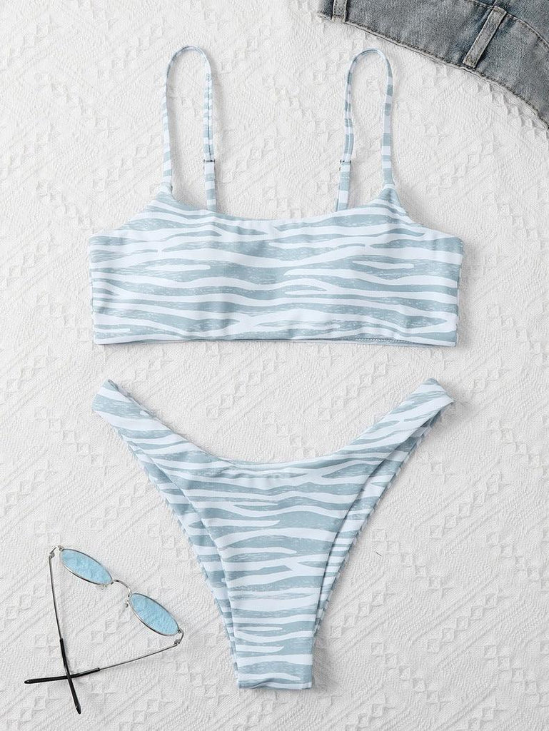 Ladies Fashion Swimwear Two Piece Bikini - Amazitshop