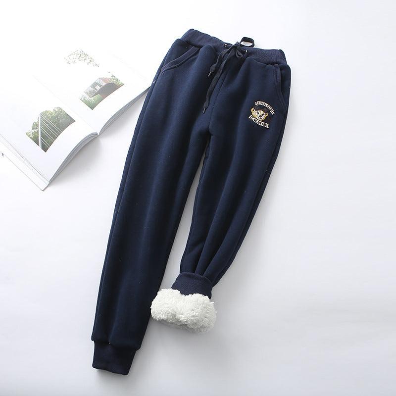 Lamb velvet sweatpants Trousers - Amazitshop