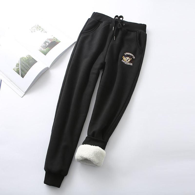 Lamb velvet sweatpants Trousers - Amazitshop