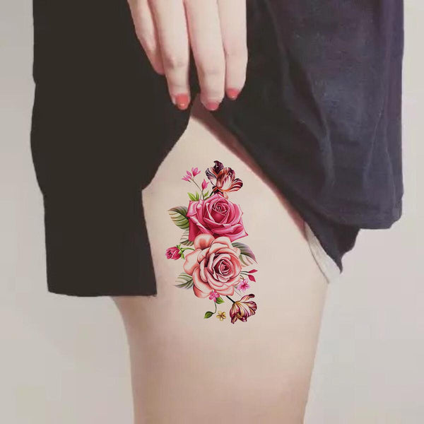 Large Flower Body Tattoo - Amazitshop