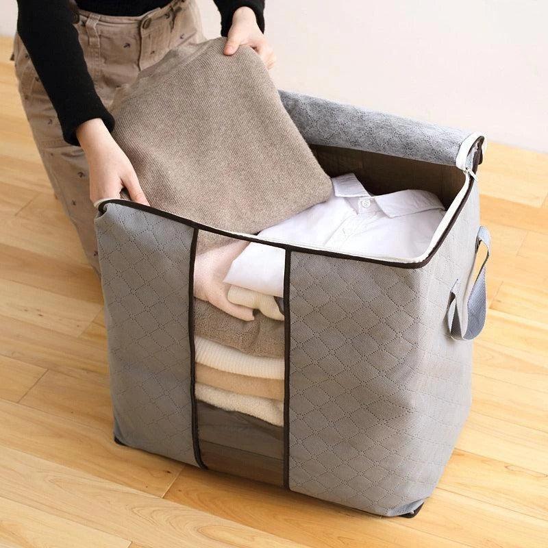 Large Quilt Bag Storage Bag Clothing Storage Box Moving Artifact Non - woven Finishing Dustproof Storage Bag - Amazitshop