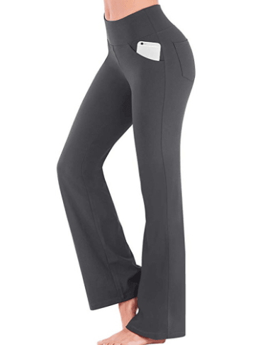 Lavender Wide Leg Trousers High Waist Casual Girls Yoga Pants - Amazitshop