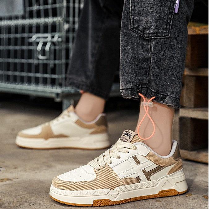 Leather Low - top Board Shoes For Men - Amazitshop