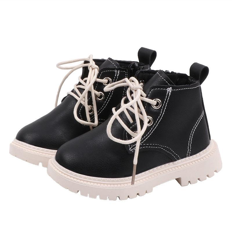 Leather short boots for boys - Amazitshop