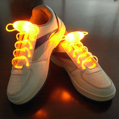 Led Sport Shoe Laces Glow Shoe Strings Round Flash Light Shoelaces - Amazitshop