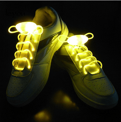 Led Sport Shoe Laces Glow Shoe Strings Round Flash Light Shoelaces - Amazitshop