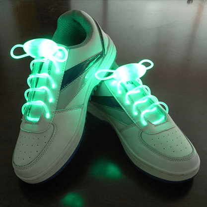 Led Sport Shoe Laces Glow Shoe Strings Round Flash Light Shoelaces - Amazitshop