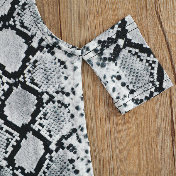 Leisure Style Infant Kids Girls Outfit Summer Snakeskin - Amazitshop