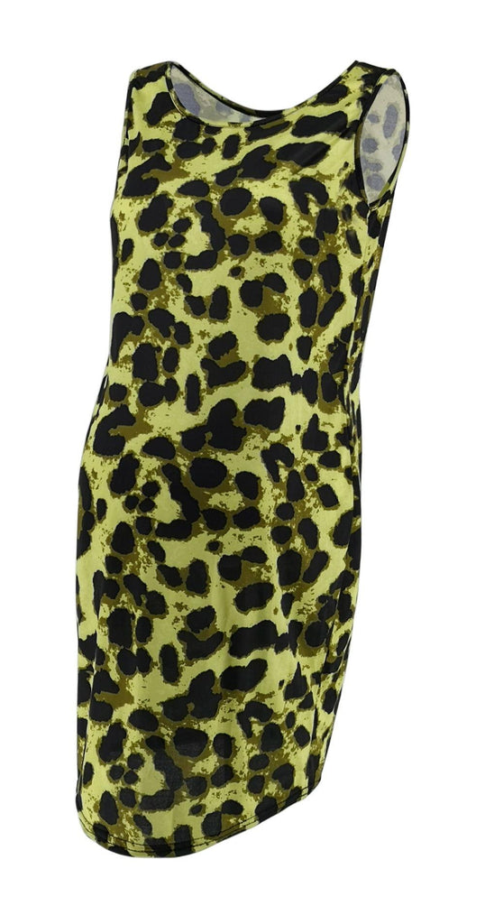 Leopard Dress Summer Sleeveless Pregnant Women - Amazitshop