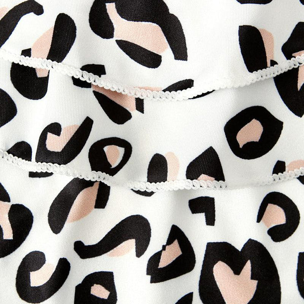 Leopard Print Suspender Top And Shorts - Amazitshop