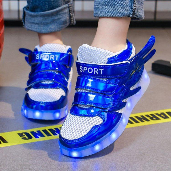 Lights up, children's sneakers, glitter shoes - Amazitshop