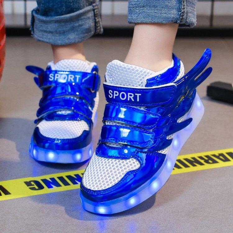 Lights up, children's sneakers, glitter shoes - Amazitshop