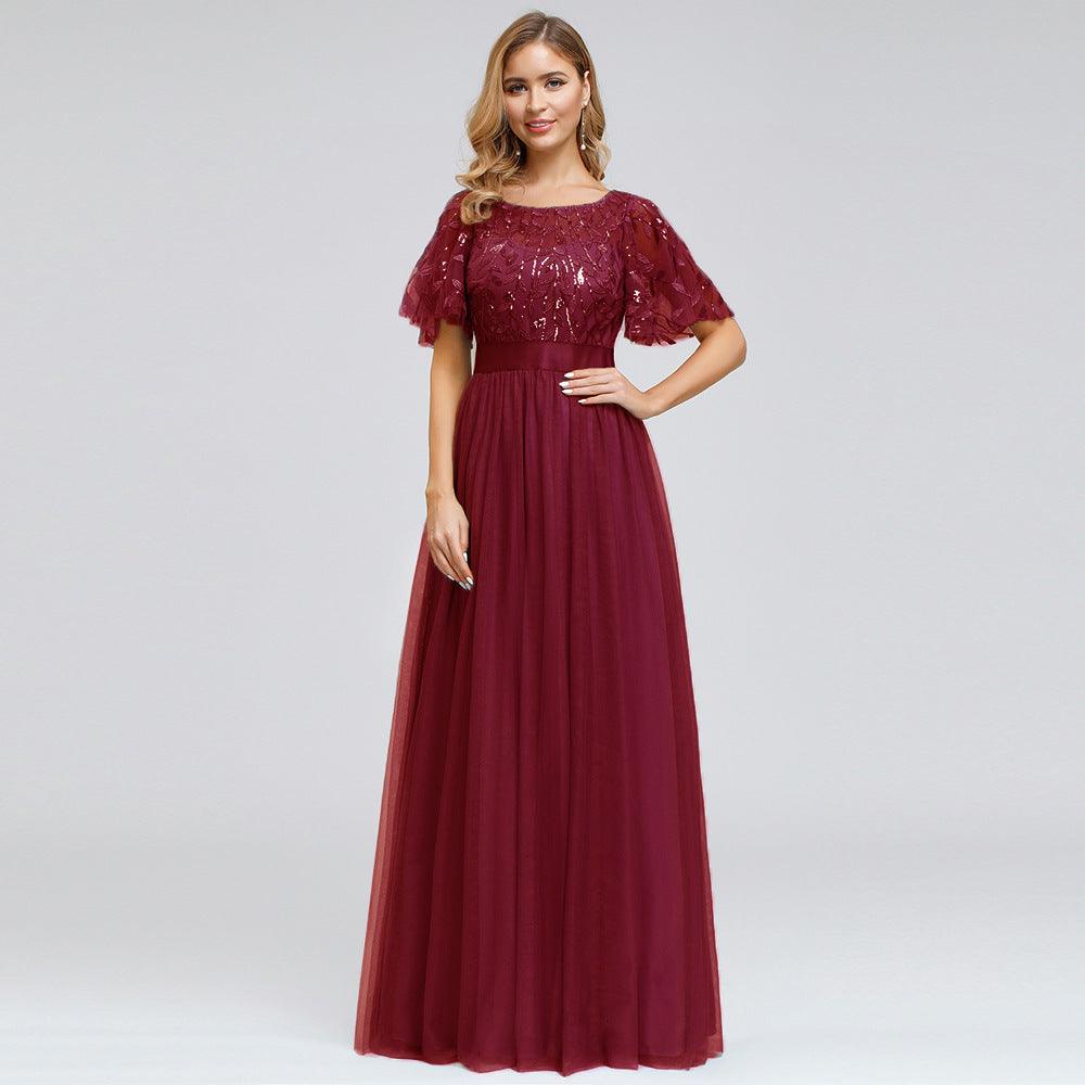 Long dress show evening dress women - Amazitshop