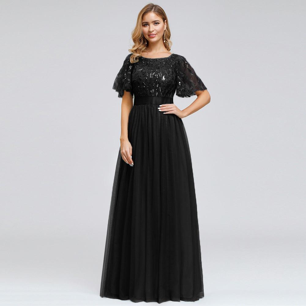 Long dress show evening dress women - Amazitshop