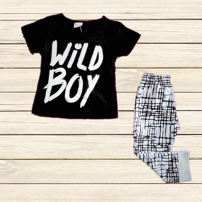 Long Short Sleeve Top Pants 2pcs Sport Suit Baby Clothing Set - Amazitshop