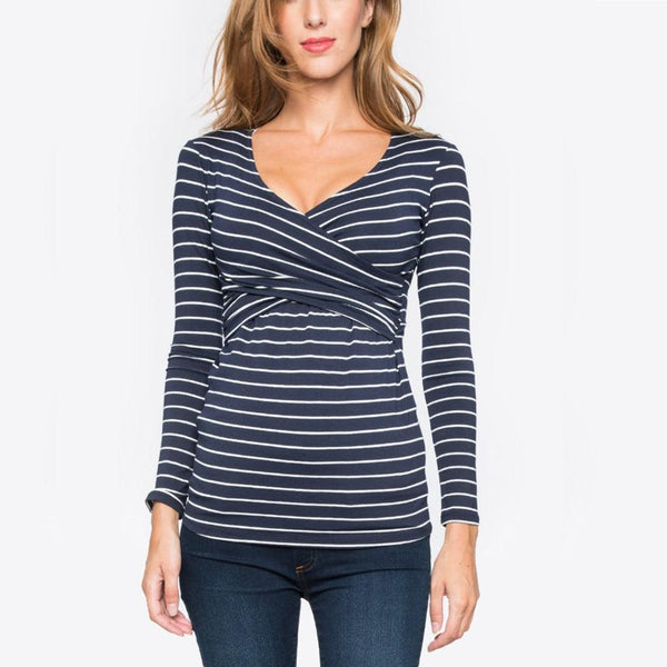 Long - sleeved breastfeeding tops - Amazitshop