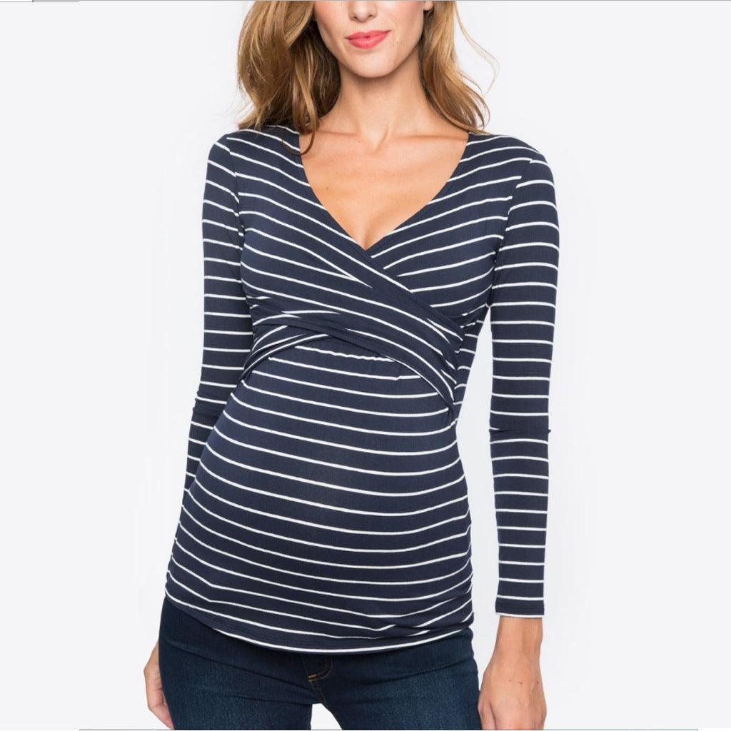 Long - sleeved breastfeeding tops - Amazitshop