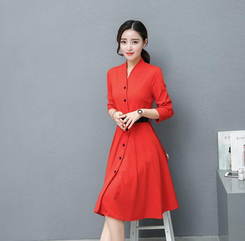 Long sleeved winter dresses - Amazitshop