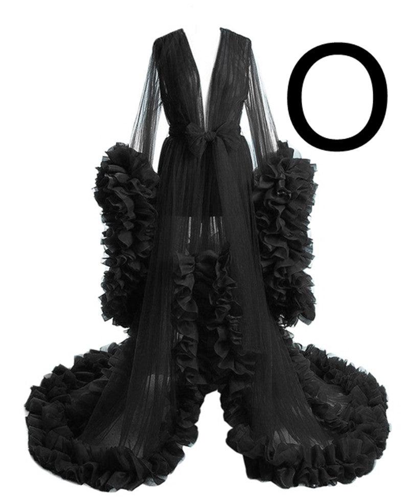 Long Tulle Robe For Pregnant Women - Amazitshop