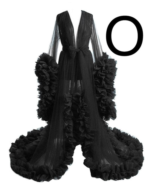 Long Tulle Robe For Pregnant Women - Amazitshop