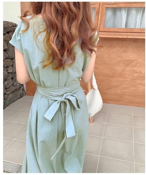 Loose and slimming long dresses - Amazitshop